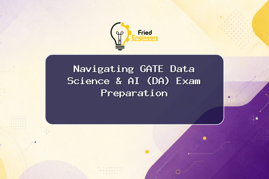 Student studying for GATE Data Science AI Prep exam