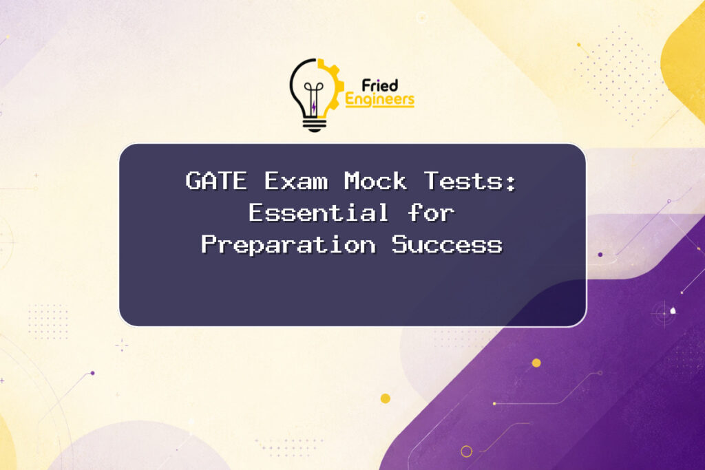 Student preparing for GATE exam mock tests