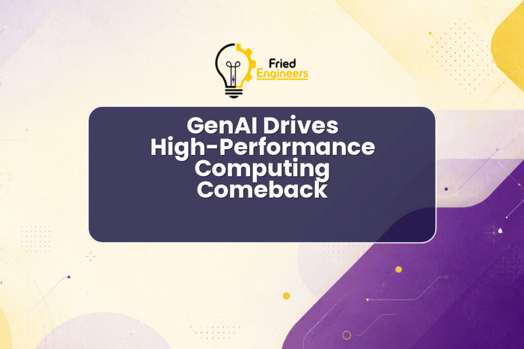 Illustration of High-Performance Computing comeback with AI