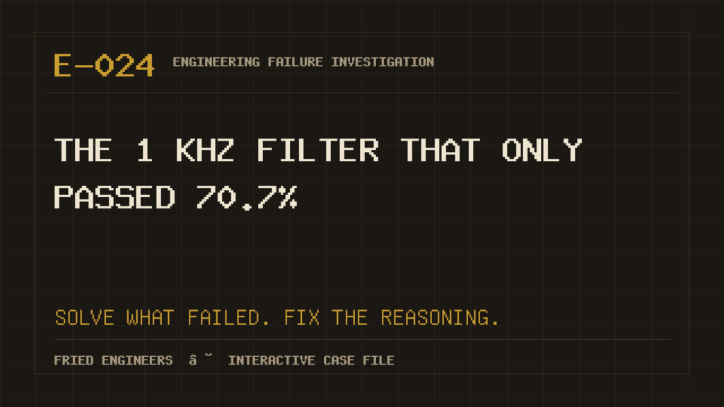Case E-024 engineering failure visual