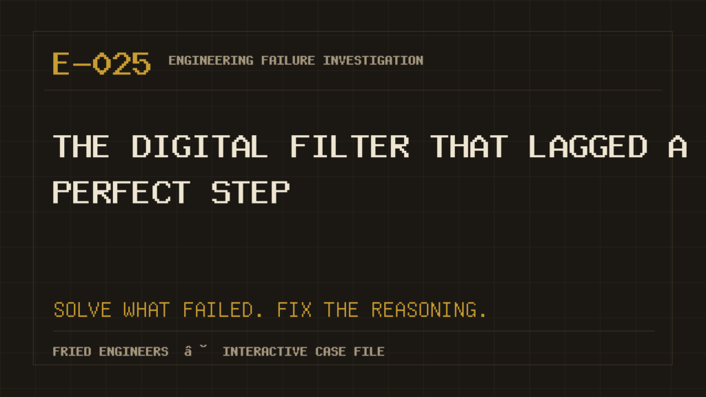 Case E-025 engineering failure visual