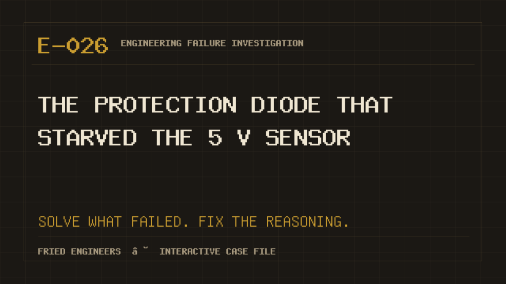 Case E-026 engineering failure visual