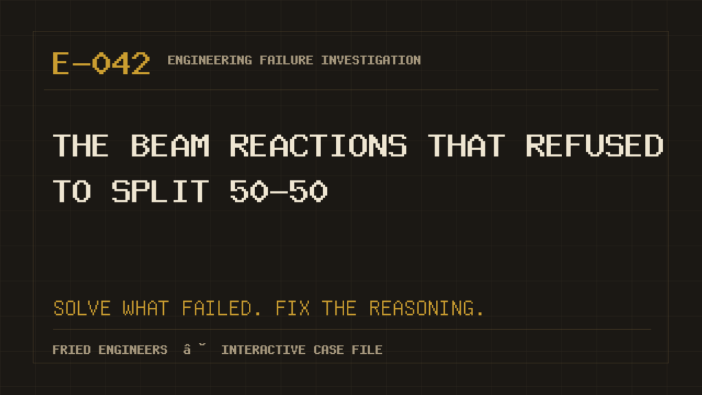 Case E-042 engineering failure visual