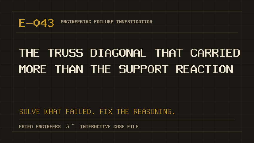 Case E-043 engineering failure visual