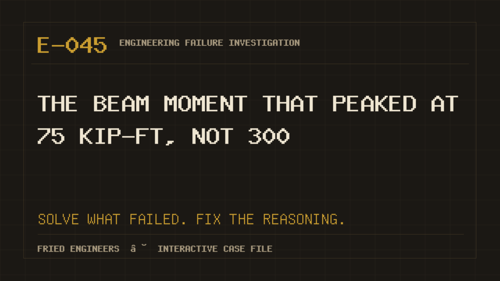 Case E-045 engineering failure visual
