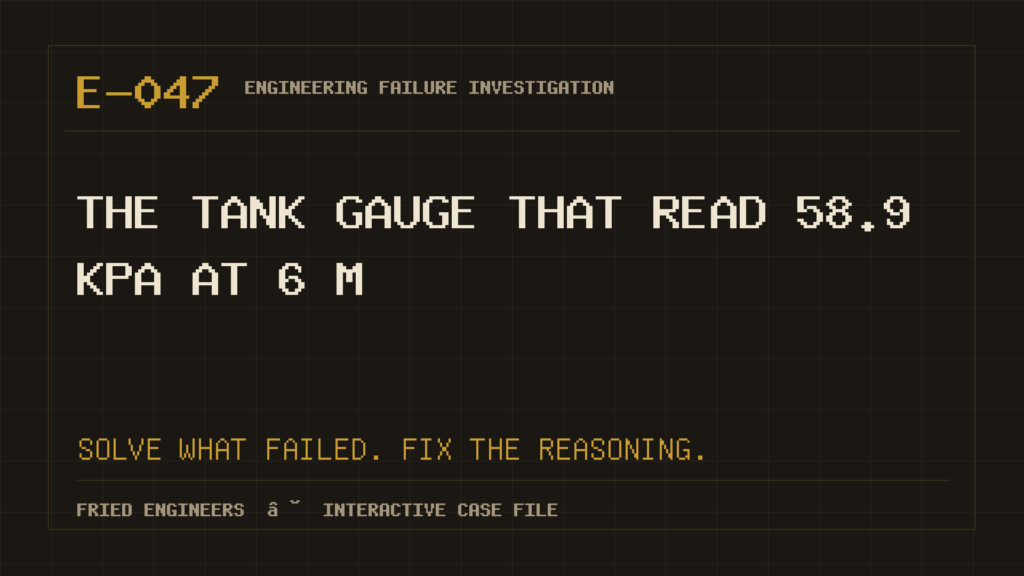 Case E-047 engineering failure visual