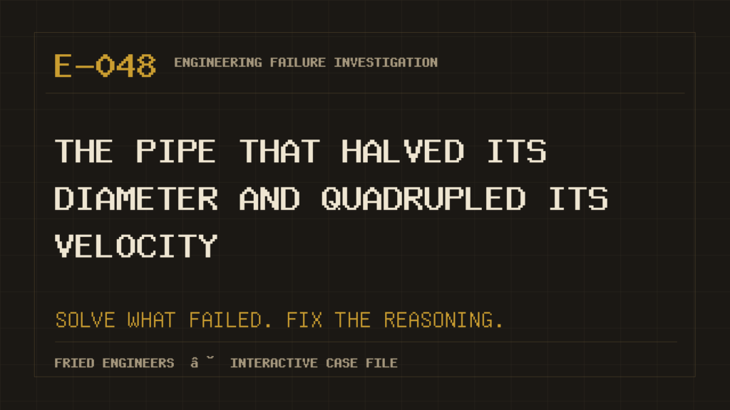 Case E-048 engineering failure visual