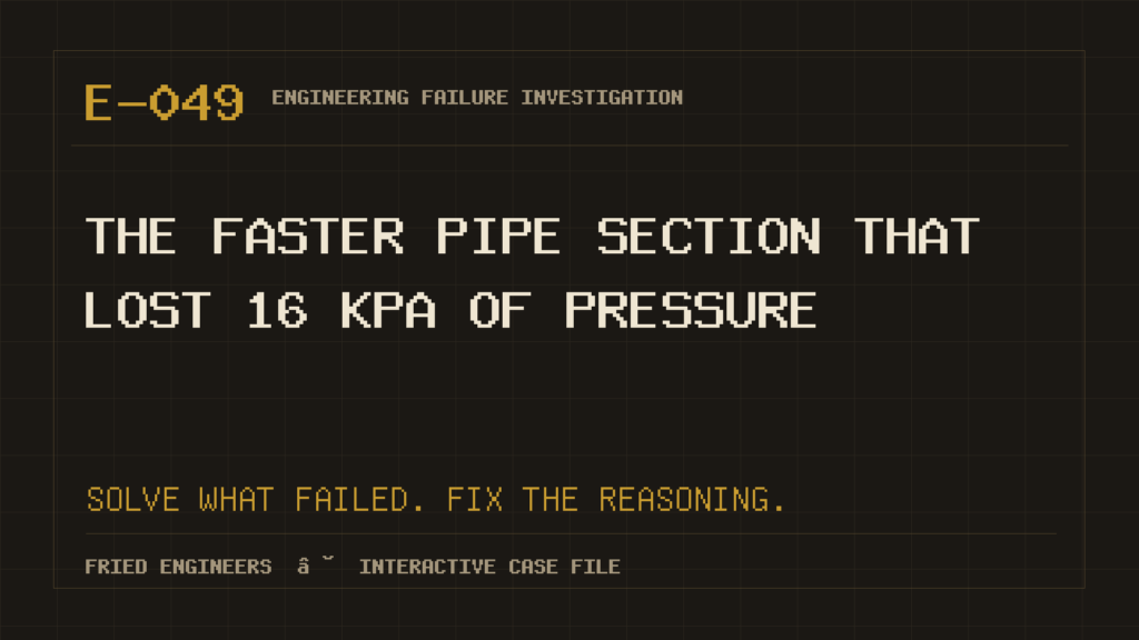 Case E-049 engineering failure visual
