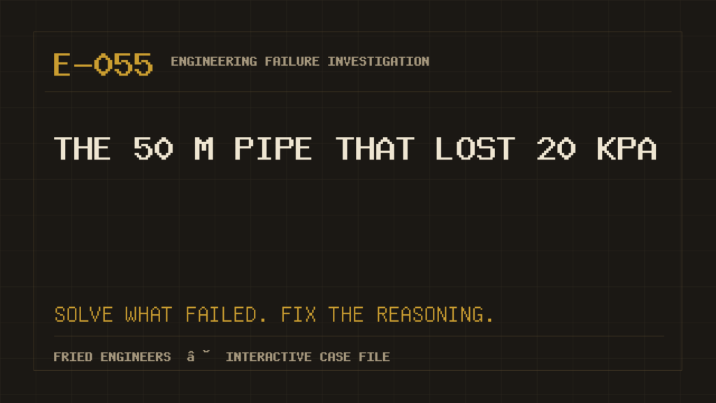 Case E-055 engineering failure visual
