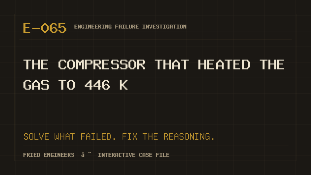 Case E-065 engineering failure visual