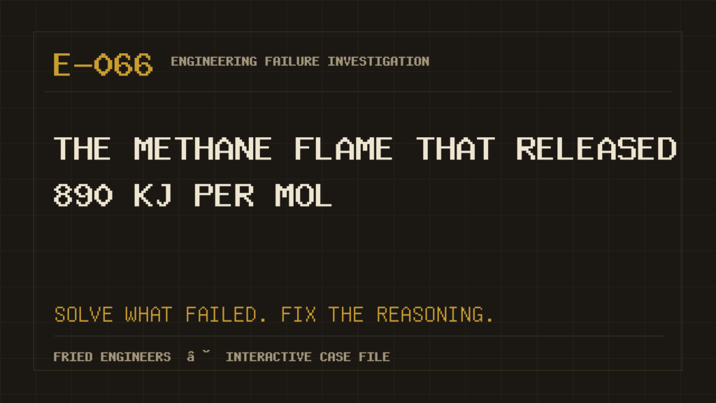Case E-066 engineering failure visual