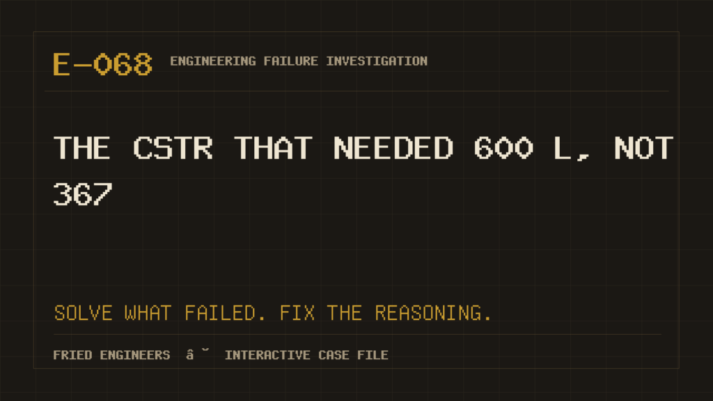 Case E-068 engineering failure visual