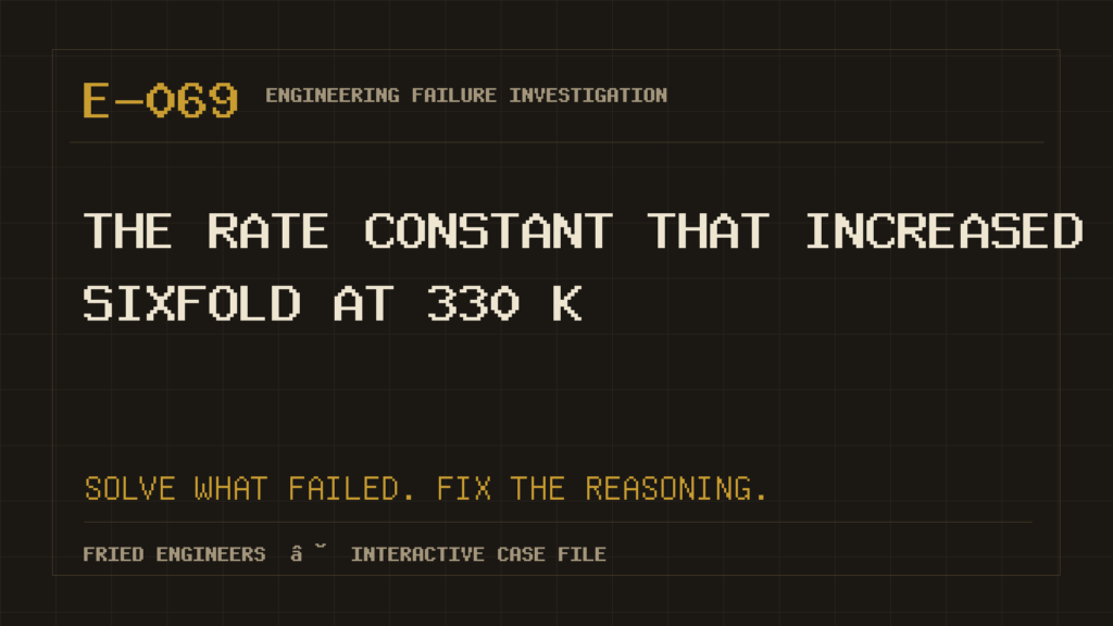Case E-069 engineering failure visual