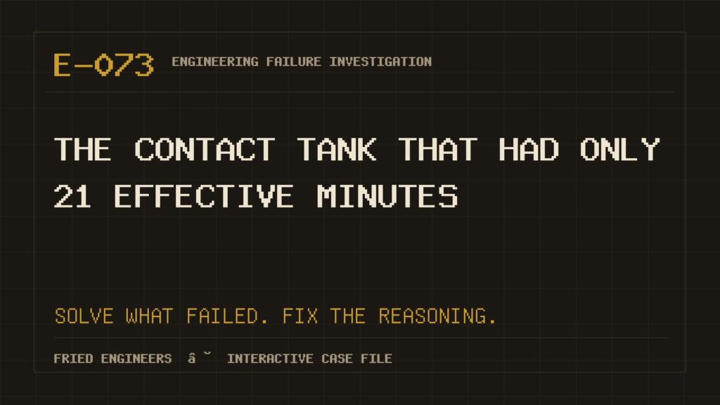 Case E-073 engineering failure visual