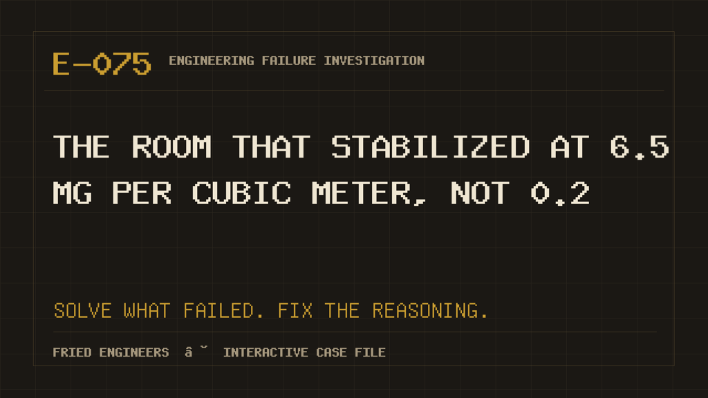 Case E-075 engineering failure visual