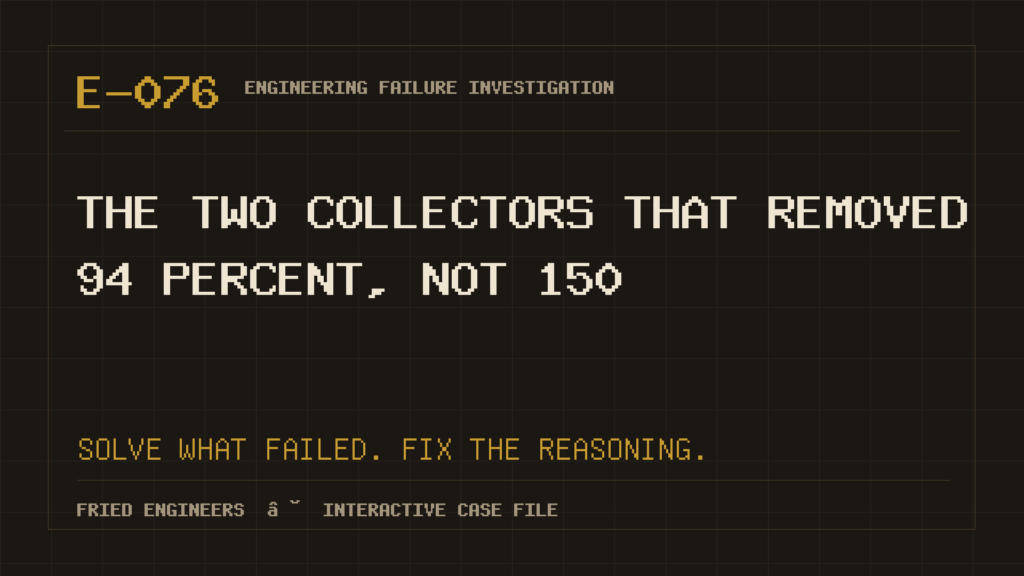 Case E-076 engineering failure visual