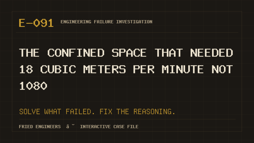 Case E-091 engineering failure visual