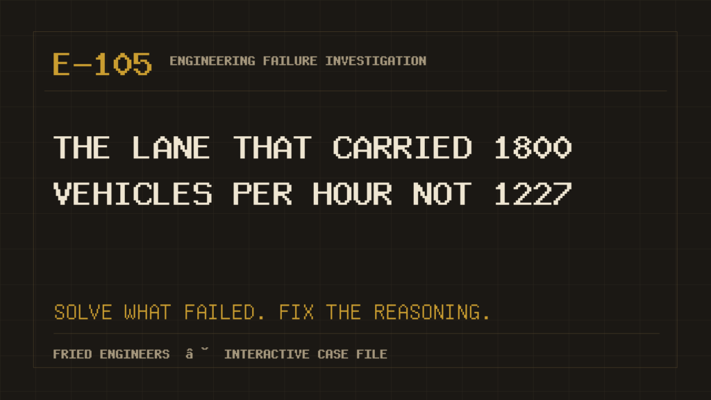 Case E-105 engineering failure visual