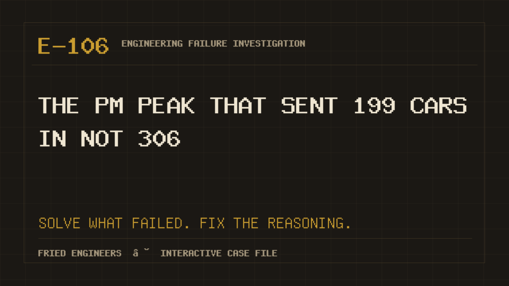 Case E-106 engineering failure visual