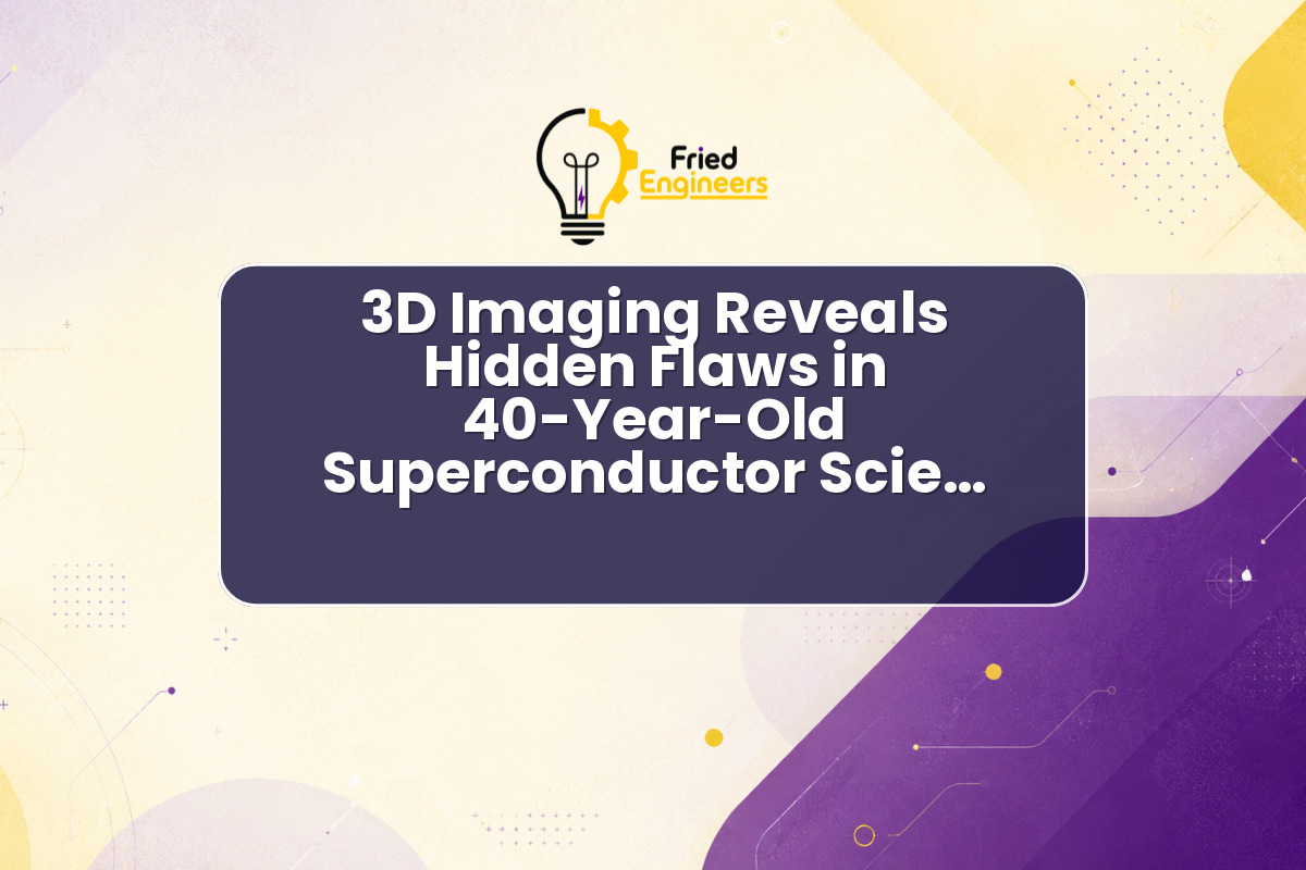 3D Imaging Reveals Hidden Flaws in 40-Year-Old Superconductor Science